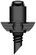Aquila Jet Sprays 180° Black Cap/Black Base/dostrek1,5m/1bar, 100ks/bal - Foto0