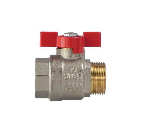 Mosadzný guľový ventil motýľ 3/4