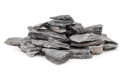Okrasná kamenná štiepka antracitová 30 - 60 mm, 25 kg