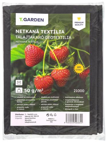 Netkaná textília mulčovacia čierna, 3,2 x 5 m, UV stabilná, 50 g/m2